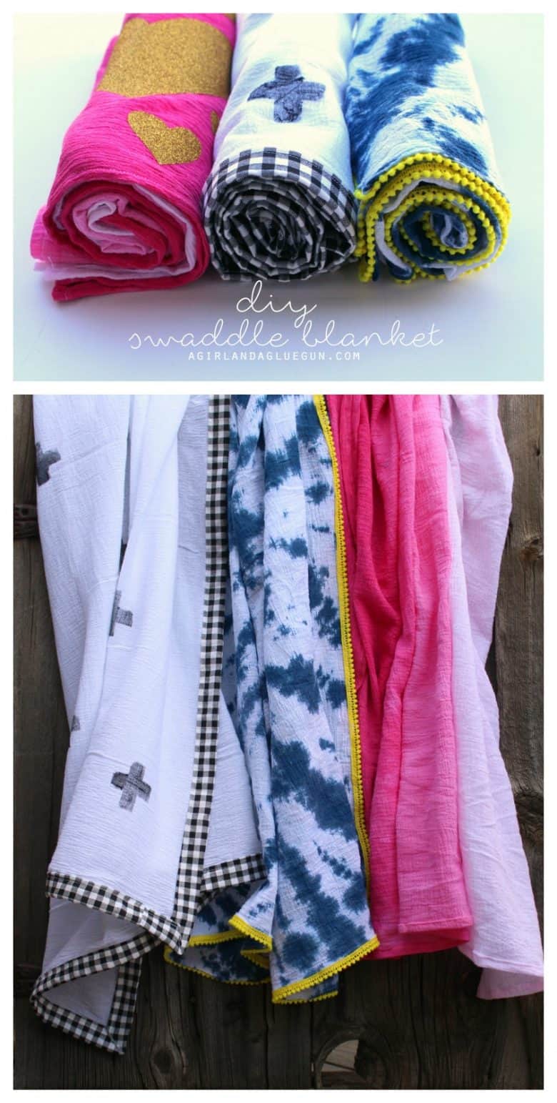 fun ways to make your own swaddle blankets...perfect for baby