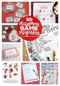 christmas charades game and free printable roundup! - A girl and a glue gun