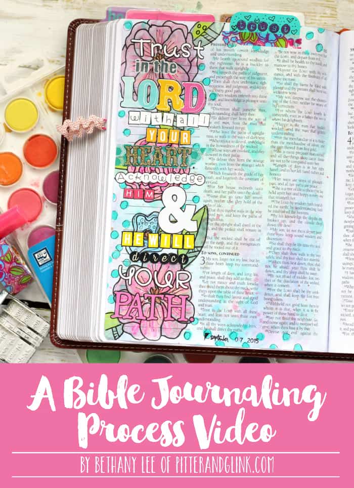 Bible Journaling Video Title Collage