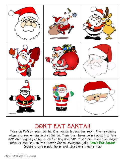 Dont-Eat-Santa-Christmas-Game