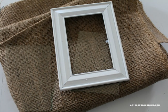 frames with burlap