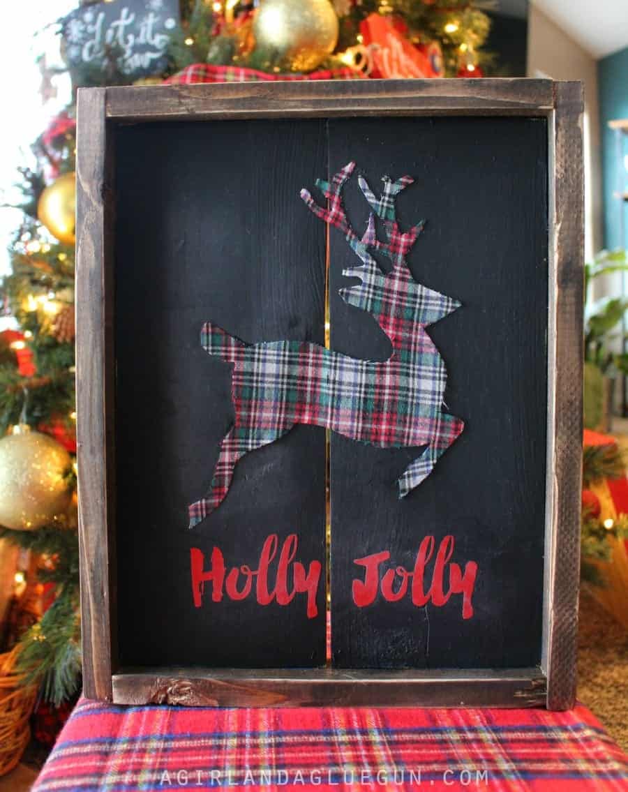 holly jolly frame