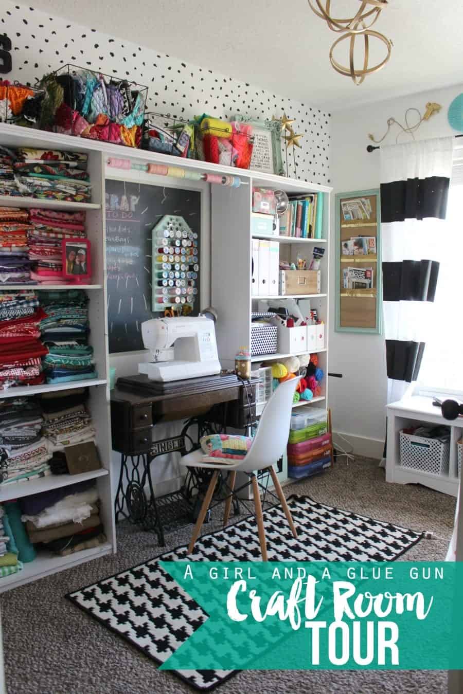 check out this super fun craft room tour-lots of great organization ideas