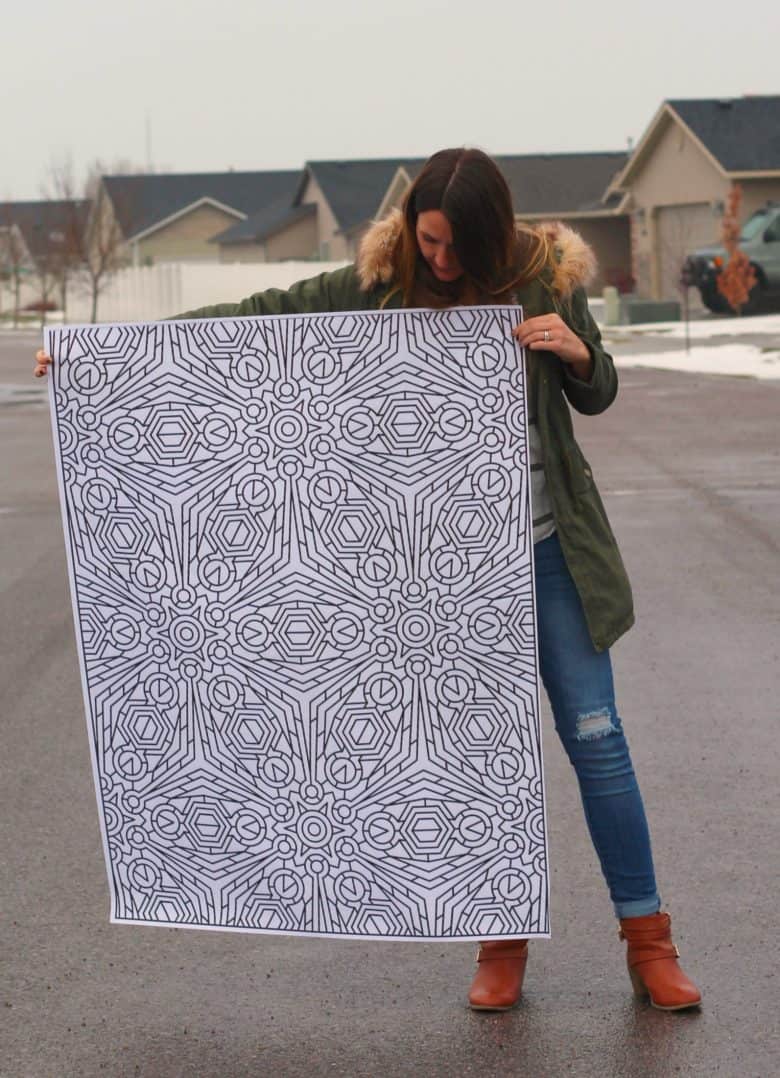 How to print coloring pages HUGE A girl and a glue gun