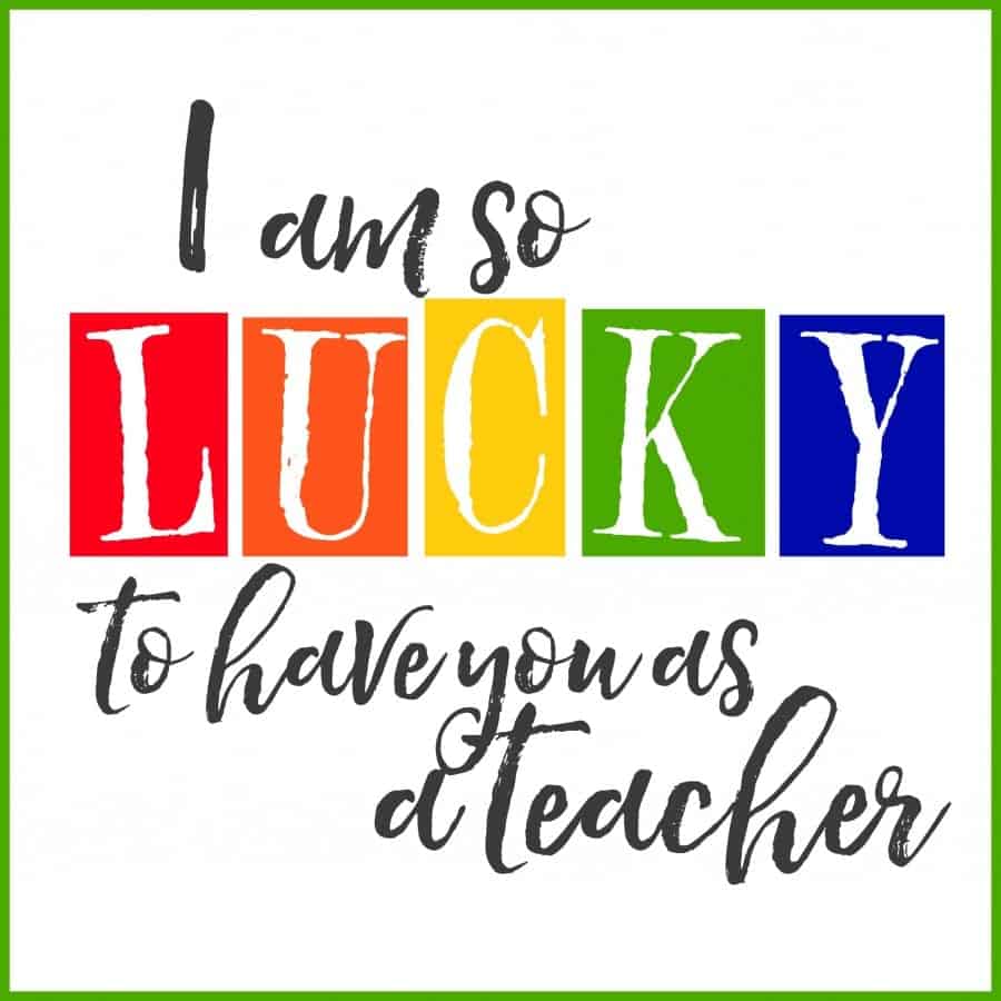 lucky for teacher