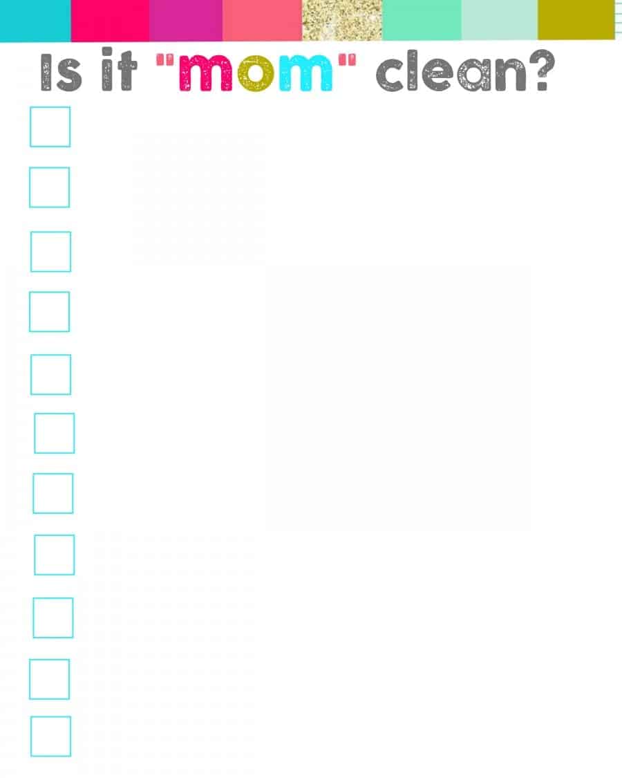 mom clean blank