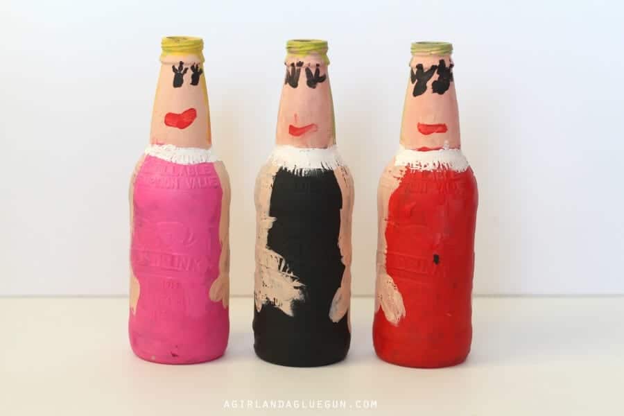 painted root beer bottles