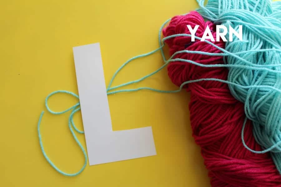 yarn wrapped letters