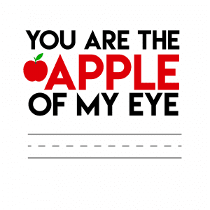 Free Apple for Teacher Printables - A girl and a glue gun
