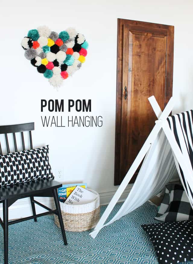 DIY-pom-pom-wall-hanging