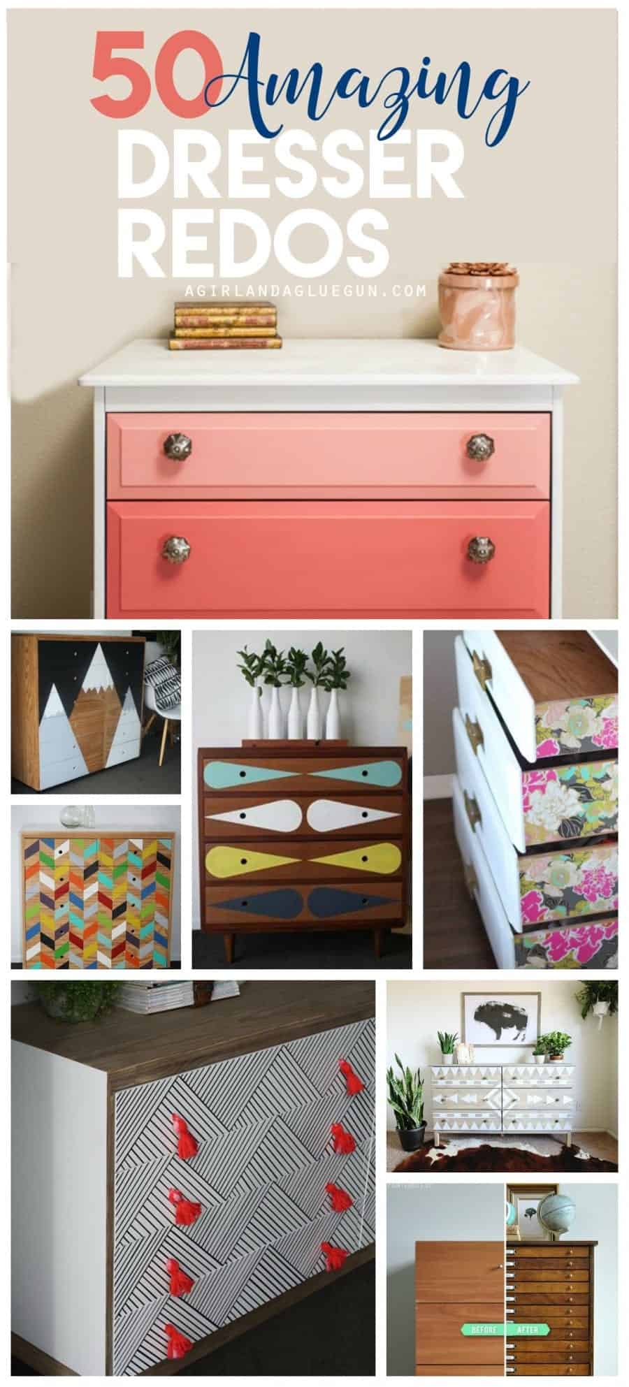 over 50 amazing dresser redos and up-cycles that you can diy at home