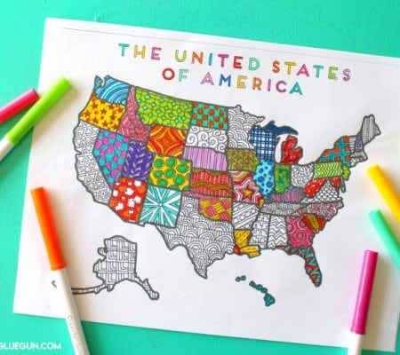 colorful united states printables