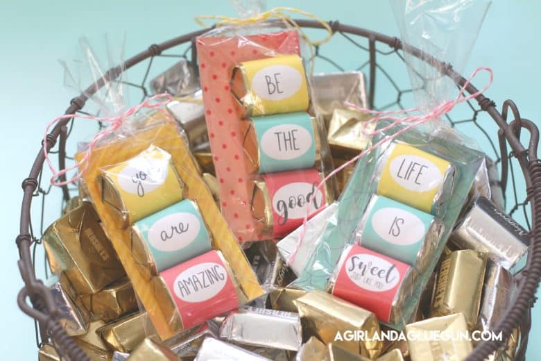 Hershey nugget wrappers-free printable - A girl and a glue gun