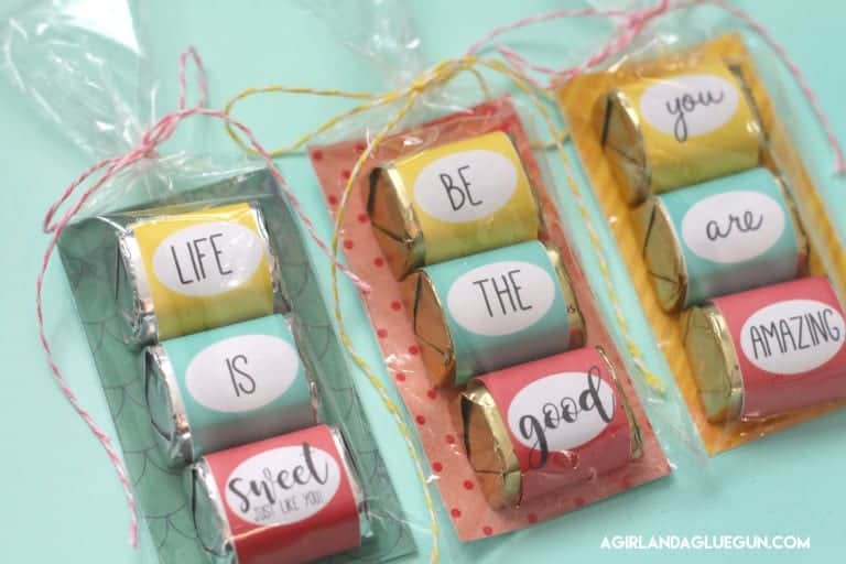 Hershey nugget wrappers-free printable - A girl and a glue gun