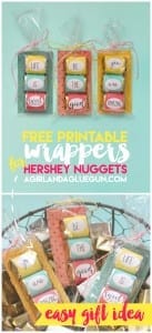 Hershey nugget wrappers-free printable - A girl and a glue gun