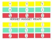 Hershey nugget wrappers-free printable - A girl and a glue gun