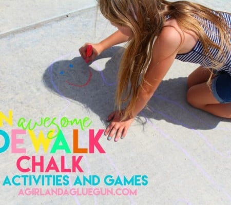 over 10 really awesome sidewalk chalk activities and games