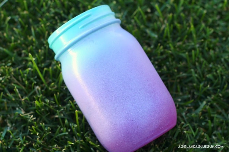 how to ombre a mason jar