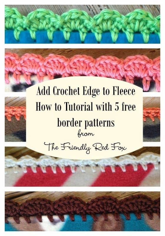 Crochet Edge on Fleece Tutorial