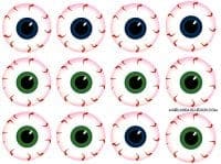 Halloween slush drink with eyeball printables - A girl and a glue gun