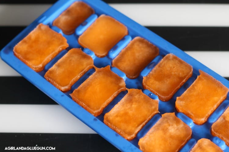 freeze-orange-ice-cubes