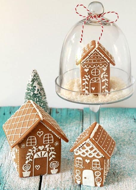 Snowglobe Gingerbread House