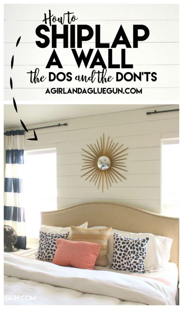 How to shiplap a wallthe Do's and DON'Ts! A girl and a glue gun
