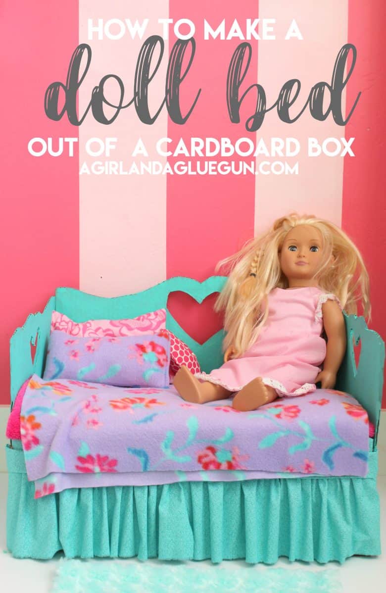 How to make a doll bed - A girl and a glue gun