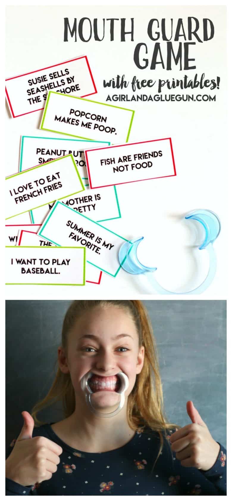 Mouth Guard Game With Free Printables A Girl And A Glue Gun