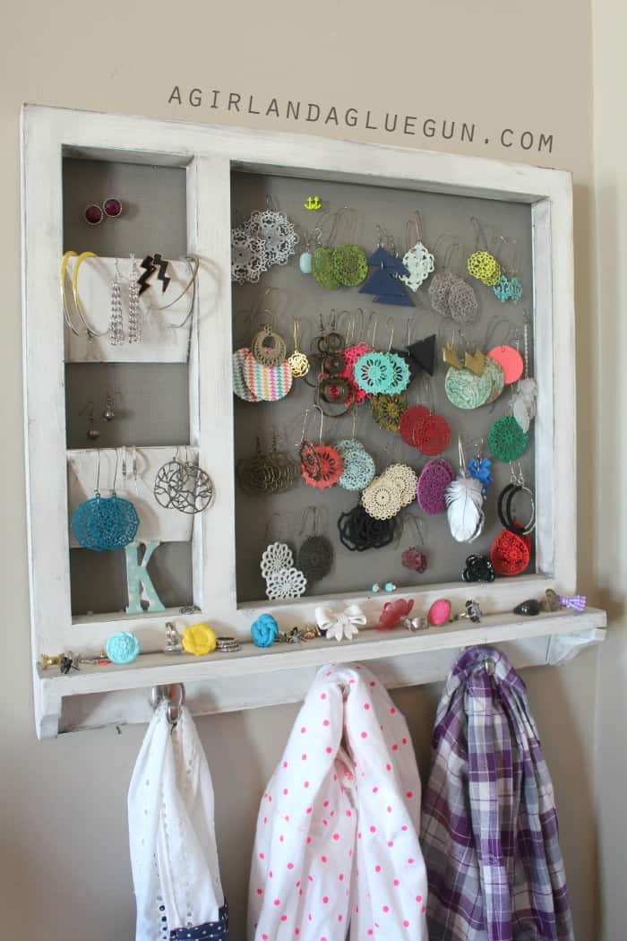 over 50 ways to organize your Jewelry A girl and a glue gun