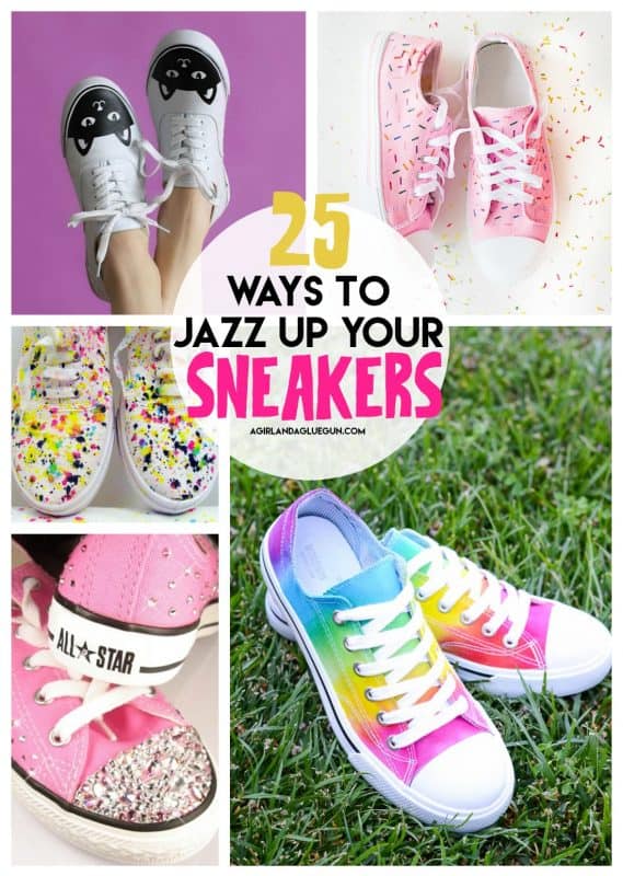 Fun ways to decorate your sneakers! - A girl and a glue gun