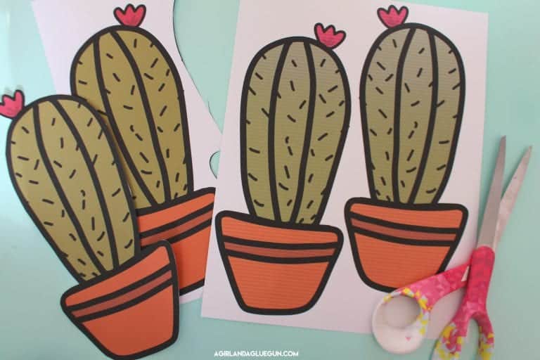 Cactus printables - A girl and a glue gun