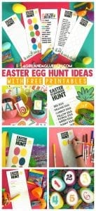 Easter Egg Hunt ideas free Printables - A girl and a glue gun