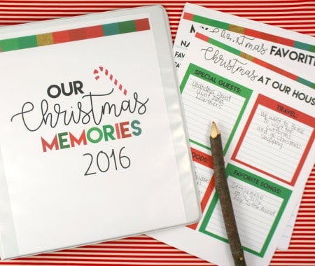 fun christmas binder to hold your memories