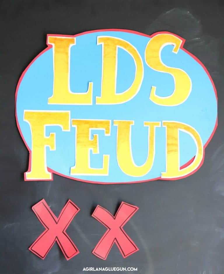 LDS Family Feud with printables! - A girl and a glue gun
