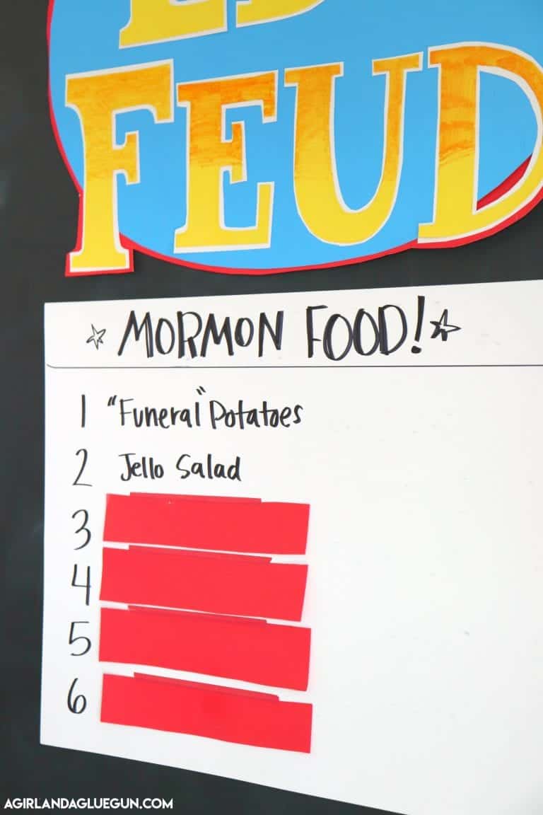 LDS Family Feud with printables! - A girl and a glue gun