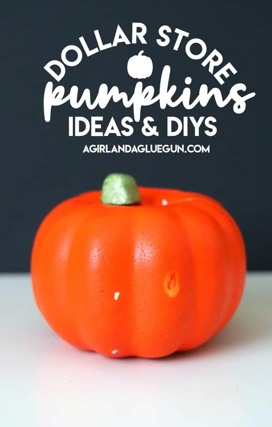 lots of way to diy a dollar store pumpkin