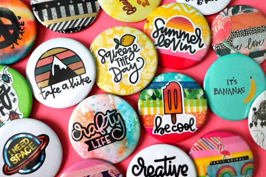 Vibrant Fun Buttons With Sayings -   Pin button design, Diy buttons,  Badges diy