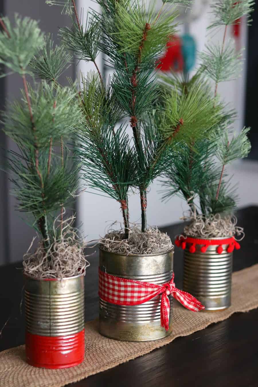 Tin Can Christmas Tree Hack - A girl and a glue gun