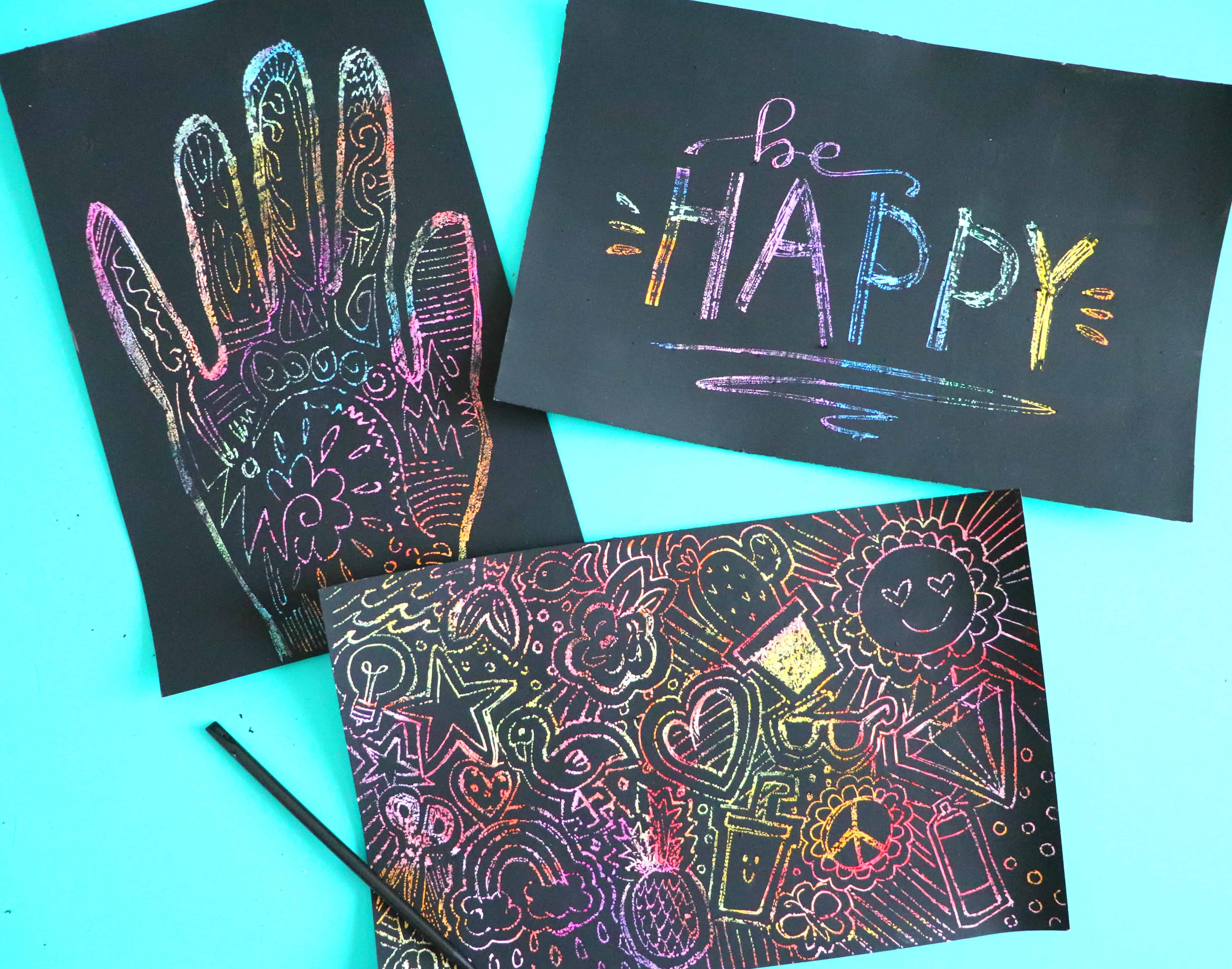 How to Make DIY Scratch Art For Kids