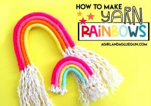 how to make yarn rainbows 1