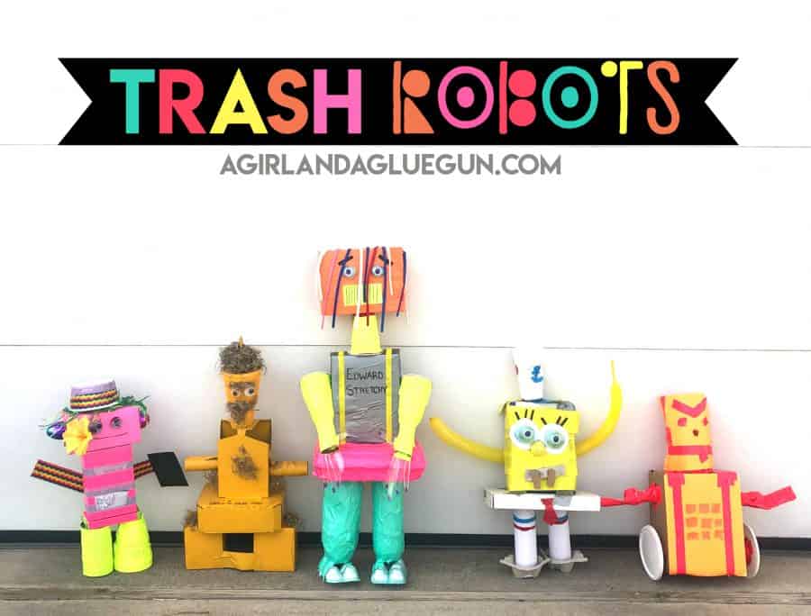trash robots fun upycyle