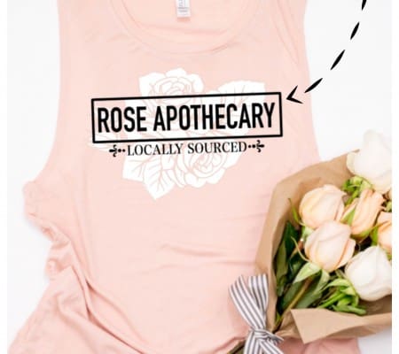 free cut file for schitt's creek fan- rose apothecary for silhouette cameo and cricut