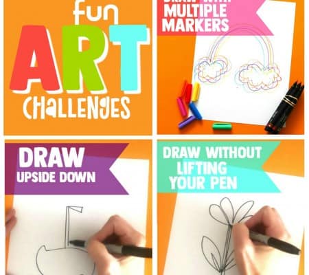 fun art challenges kids craft