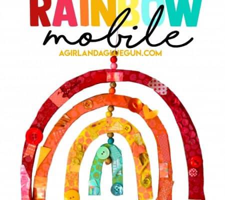 how to make a rainbow mobile