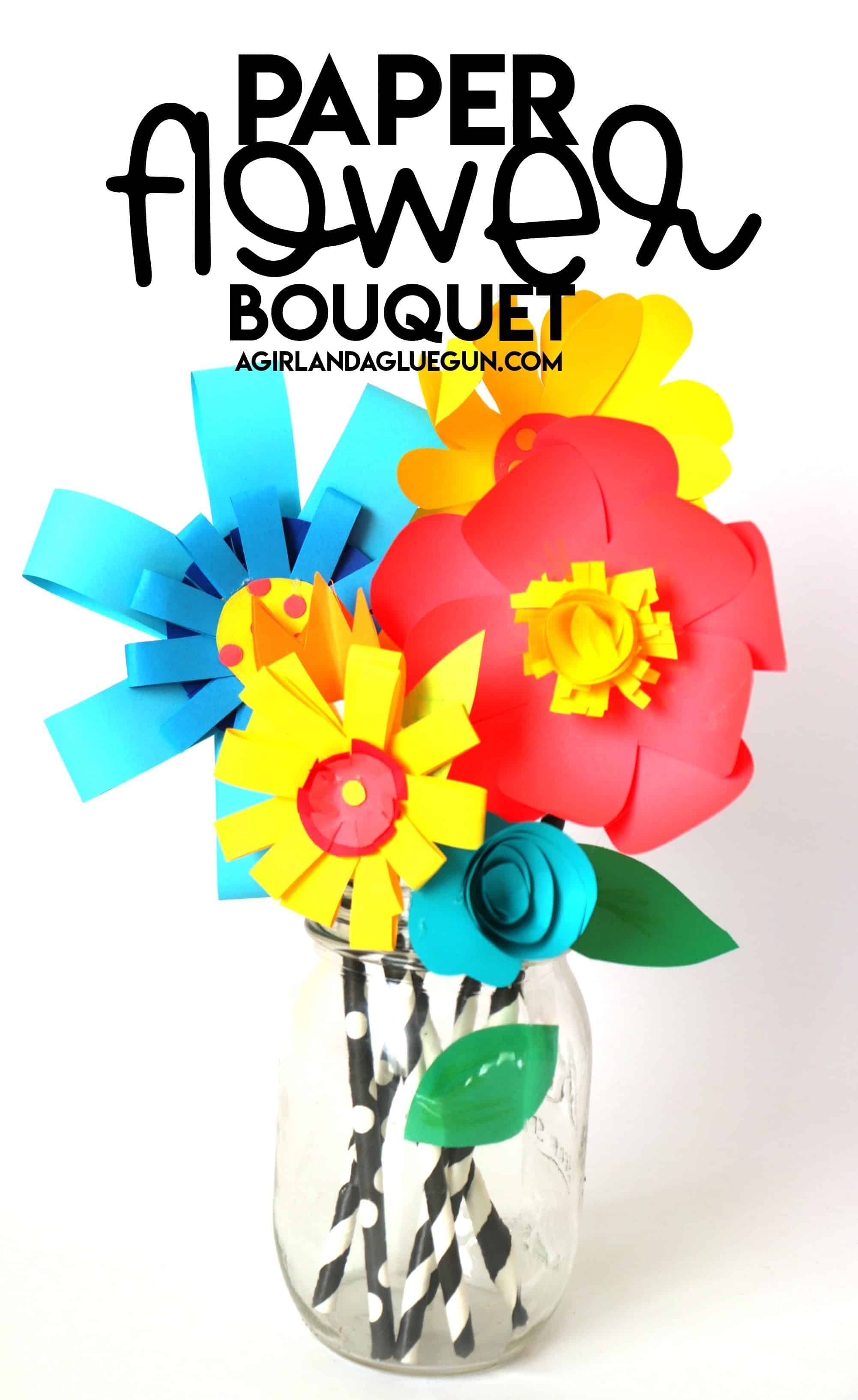 4 ways to make 3D flowers - A girl and a glue gun
