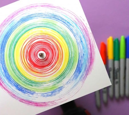 spinning kids craft marker art