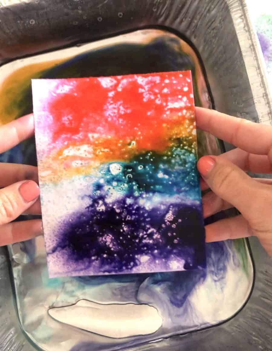 Art projects for kids using oil paint and water – Fun Littles