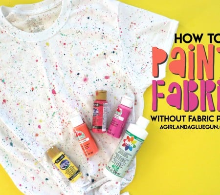 how to paint fabric without fabric paint!