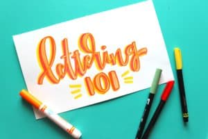 lettering 101! how to letter